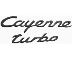 Porsche Cayenne Turbo Magnetų Užrašų Rinkinys 2 Blk Originalus WAP0502200RMSC
