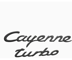 Porsche Cayenne Turbo Magnetų Užrašų Rinkinys 2 Blk Originalus WAP0502200RMSC