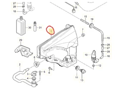 Porsche Cayenne Vandens Rezervuaras Originalus 95852870300