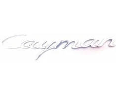 Porsche Cayman emblema insignija logotipas chromas OEM 981C 98155923900