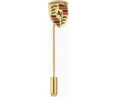 Porsche Herbas Smeigtukas Aukso Spalvos Auksinis Raudonas Originalus WAP0504200RASN