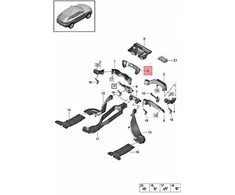 Porsche Macan 95 Air Guide Center Originalus 95B819389B
