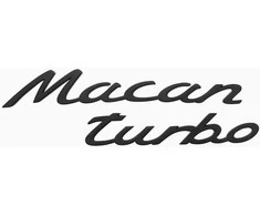Porsche Macan Turbo Magnetiniai Užrašai 2 Rinkinys Originalus WAP0502080PMAC