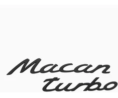 Porsche Macan Turbo Magnetiniai Užrašai 2 Rinkinys Originalus WAP0502080PMAC