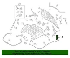 Porsche Panamera Gaubto Atleidimo Rankena Originalus 7L0823533D1E0