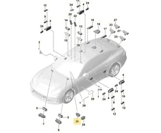 Porsche Panamera 4S LED Modulis Originalus 298947101A