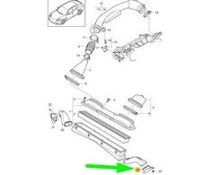 PORSCHE PANAMERA 970 Kairės pusės vadovas funnel 97011025110 NAUJAS ORIGINALUS
