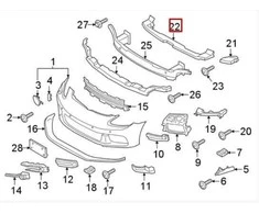 PORSCHE PANAMERA 971 Priekinis sustiprinimo baras 971803821A NAUJAS ORIGINALUS