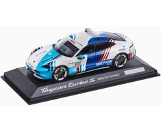 PORSCHE Porsche Taycan Turbo S saugos automobilio miniatiūra 1:43