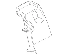 Porsche vidinis dangtis kairysis 9Y3945309OK1