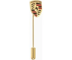 Porsche Herbas Smeigtukas Aukso Spalvos Auksinis Raudonas Originalus WAP0504200RASN