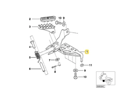 Priekinis Dešinys Pėdos Atramos Kabantis BMW R13 F 650 GS GS Dakar G 650 GS Originalus 46717650294