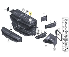 Priekinis Radiatoriaus Slam Panelio Laikiklis BMW F06 F12 F13 51748050540 Originalus