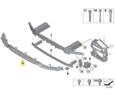 Priekinis Stabdžių Atramu BMW X3 X4 Priekinis Originalus 51118070395
