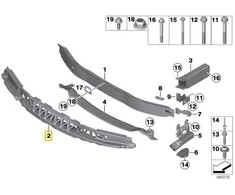 Priekinis Stabdžių Atramuo BMW 3 F30 F31 Originalus 51117255364