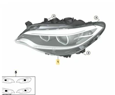 Priekinis Žibintas Iš Šalutinės Pusės BMW F22 F23 63117304468 Originalus 63117304468