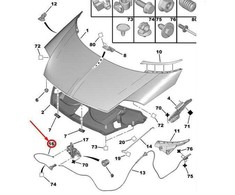 Psa Parts PSA Peugeot Citroen C5 C5 C6 galinių kairės pusės durų užrakto paleidimo mechanizmas originalus 7937J1