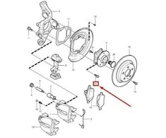 Psa Parts VOLVO XC90 MK1 Flanšinis varžtas 982844 NAUJAS ORIGINALUS