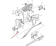 Psa Parts VOLVO XC90 MK1 Galinių Durų Užrakto Šešių Taškų Lizdo Varžtas 986289 NAUJAS ORIGINALUS