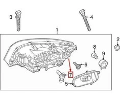 Psa Parts VOLVO XC90 MK2 Žibintų lemputė 989750 NAUJA ORIGINALI