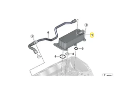 Šilumų Keitiklis BMW 5 G30 7 G11 X5 G05 Originalus 11427648914