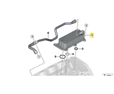 Šilumų Keitiklis BMW 5 G30 7 G11 X5 G05 Originalus 11427648914