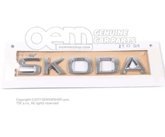 SKODA 4E Užrašas chromas originalus 1ST853687739
