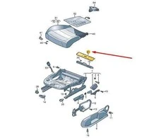 Skoda Enyaq 5A 2021 Vaiko Sėdymo Aikštelių Dėklas Originalus 654881955BWR9