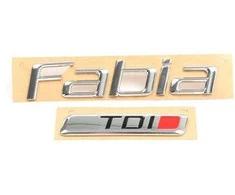 Skoda Fabia Galinio Ženklo Šiltas 2007 2015 Originalus 5J6853687AKTP