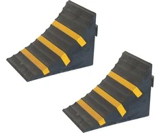SNS SAFETY LTD Tvirtas guminis ratas užtvaras, Juodas Geltonas, 25x16x19 cm (2 vnt.)