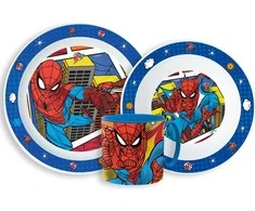 Plastikinių indų rinkinys Žmogus voras ( Spiderman )