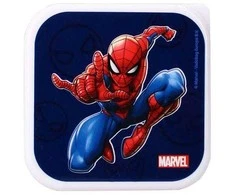 Spiderman Vaikiškų priešpiečių dėžučių rinkinys Spider-Man Let's Eat! 3vnt