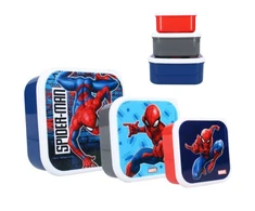 Spiderman Vaikiškų priešpiečių dėžučių rinkinys Spider-Man Let's Eat! 3vnt