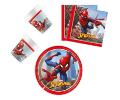 Spiderman Vienkartinių indų rinkinys "Žmogus-voras" (36 vnt.)