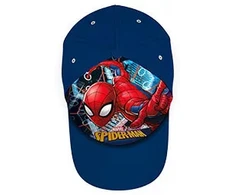 Spiderman Žmogus voras, kepurė su snapeliu, tamsiai mėlyna