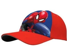 Spiderman Žmogus voras, kepurė su snapeliu, raudona
