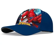 Spiderman Žmogus voras, kepurė su snapeliu, tamsiai mėlyna