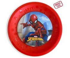 Globos Europe Bv Spiderman Žmogus-voras plastikinių lėkščių rinkinys, 4 vnt., 21 cm