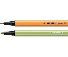 STABILO ARTY 68 vnt. plunksnakočių rinkinys su plunksnakočiu ir pluošto galiuku, įvairių spalvų