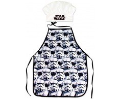 Star Wars "Žvaigždžių karų" vaikiškos prijuostės ir kepurės rinkinys, 2 dalys