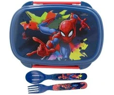 Sumuštinių dėžutės "Spiderman" stalo įrankių rinkinys