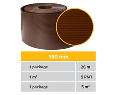 Thermoplast Tvoros juosta Classic 19cmx26m, ruda, Polipropilėnas 790 gr./m²