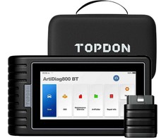 "TOPDON ArtiDiag800 BT" - OBD2 akumuliatoriumi valdomas diagnostikos prietaisas, skirtas visoms transporto priemonėms, automobiliams, turintis išsamią sistemos diagnostiką ir 28 aptarnavimo funkcijas, nuolatinis atnaujinimas internetu, belaidis ryšys