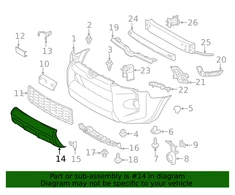 Toyota 4Runner 2014 2024 Priekinis Ir Galinis Apdangos Originalus 5390135250