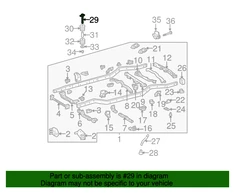Toyota 4Runner Fj Cruiser Kėbulo Tvirtinimo Guolių Varžtai Originalus 5221735180
