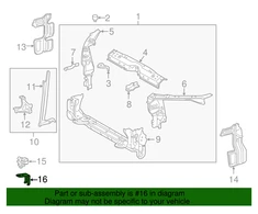Toyota Ambient Air Temperature Sensor Bracket Scion iM tC xB Corolla Prius Originalus 886880Z220