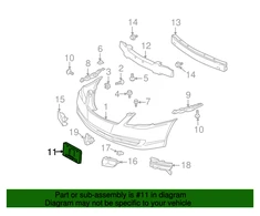 Toyota Avalon Priekinis Valstybinio Numerio Laiptas Originalus 75101AC050
