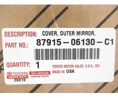 Toyota Camry 2018 2022 Išorinio Veidrodžio Uždangos Originalus 8791506130C1