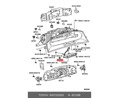Toyota Camry Land Cruiser Previa Transmission Indikatorius Lamp Originalus 9007202005