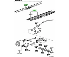 Toyota Galerija Užpakalinė Šluota 1977 1990 Originalus 8522090A02